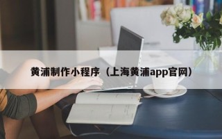 南昌黄浦制作小程序（上海黄浦app官网）